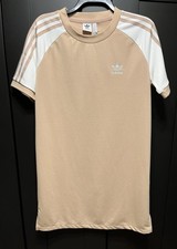 Adidas Ashpea Beige Raglan Short Sleeve T Shirt Dress Size S