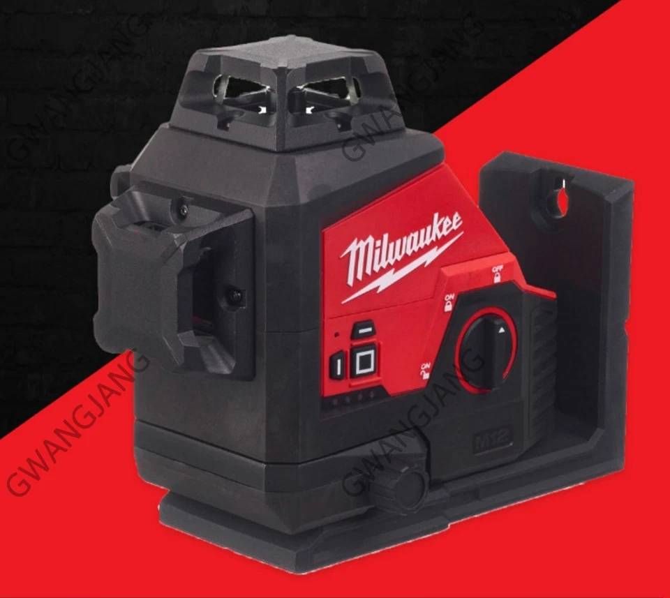 Milwaukee M12 3PL-0C Green 360º 3 Line Plane Laser Bare Tool Body Only DIY - Image 2 of 3