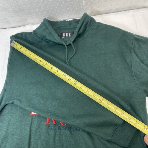Felpa vintage RUE Twenty One americana classica ricamata collo cappuccio Y2K anni 90 L - Foto 10 di 13