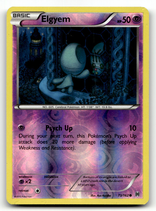 Elgyem 73/162 Reverse Holo Common XY - BREAKthrough LP