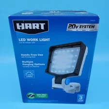HART LED Work Light 20v 1500 Lumen~Hands Free Use~Compact~Battery Not Included!