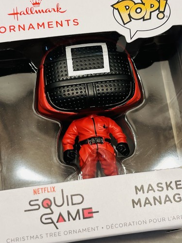 Funko POP! Hallmark Ornament Netflix Juego de Calamares Administrador Enmascarado NUEVO - Imagen 2 de 11