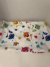 Twin Flat Sheet ONLY baby Shark Design.