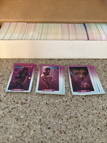 Brockum 1991 Rock Cards 3 Long Box For Cards Multiple Duplicates/Spares - Picture 5 of 7