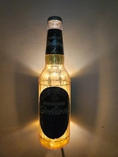 Anheuser Busch Michelob Golden Draft Lighted Beer Bottle Sign 1992 16.5" Tall