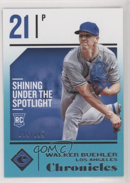 2018 Panini Chronicles Teal 135/199 Walker Buehler #12 Rookie RC uk2
