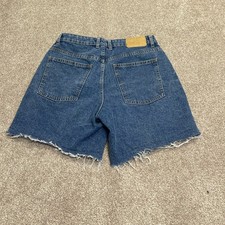 Womens Everyday frayed cutoff Comfortable Cotton:On Relaxed Denim Short sz 6
