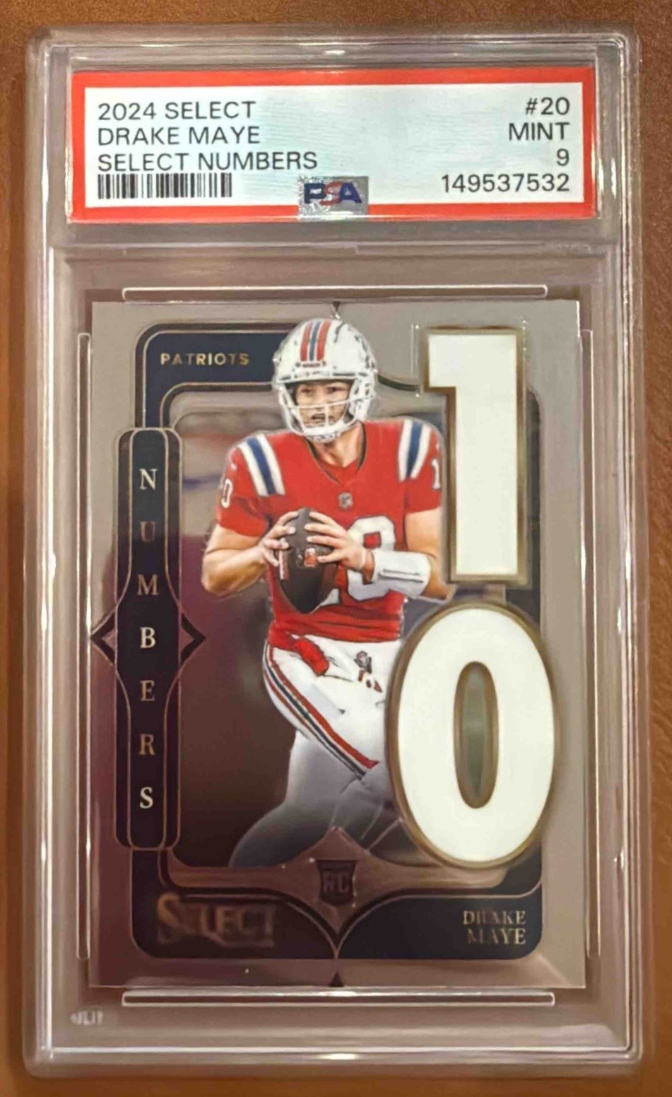 2024 PANINI SELECT SELECT NUMBERS #20 DRAKE MAYE PSA 9