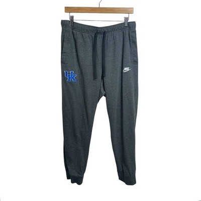 Nike Kentucky Mens Gray Club Fleece Jogger Sweatpants, Large Collegiate