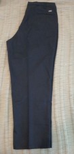 Cintas ComfortFLEX 945-20 Navy Work Pants Men s 42x30 Uniform Flat Front LT USED