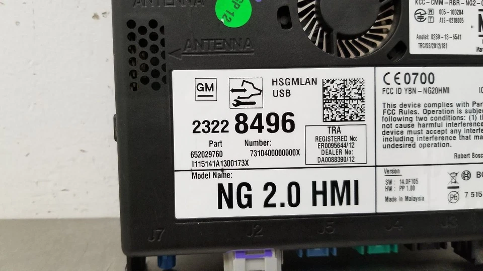 15 GMC SIERRA 1500 INTERFACE MÁQUINA HUMANA HMI 23228496 - Imagem 4 de 4