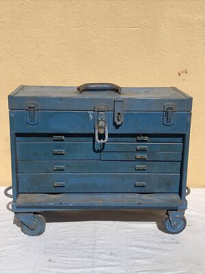 Vintage Kennedy 520 7 Drawer Machinist's Tool Box On Custom