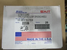 (25) Sait United Abrasives Cut Off Wheels 6 X .095 X 7/8 Z-Tech Type 27 NEW!!!