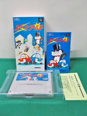 SNES -- SPARK WORLD -- Box, Manual. Super famicom. Japan game