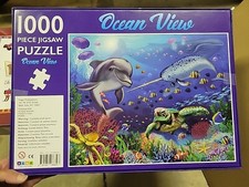 NEW Ocean View 1000 Piece Jigsaw Puzzle Whale Dolphin Turtl Page Publications