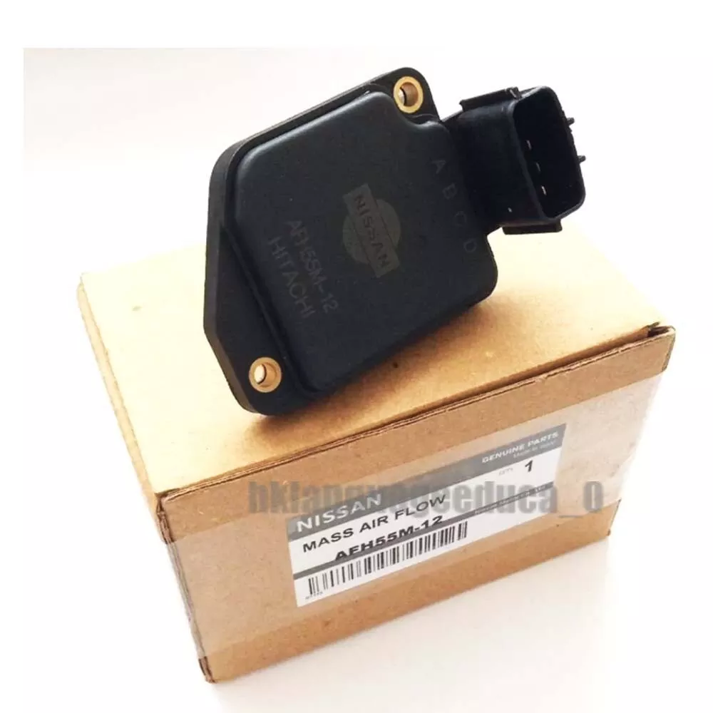 New HITACHI Mass Air Flow Sensor AFH55M-12 for Nissan Pickup 