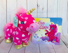 Valentine's Day Unicorn Plush With Sound Motion  BOOK