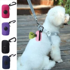 Pet Dog Poop Bag Dispenser Hangingable Dog Poop Bag Holder Poo Bags Dispenser