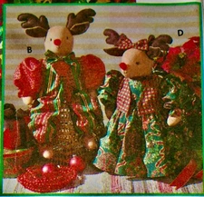 Simplicity HOLIDAY Pattern 7893 REINDEER 22" & CLOTHES Christmas  ~ UNCUT