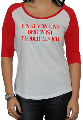 Einer von uns beiden 3/4 Longsleeve Fun Disco Spass Tanzen Unicorn Kult Spruch 