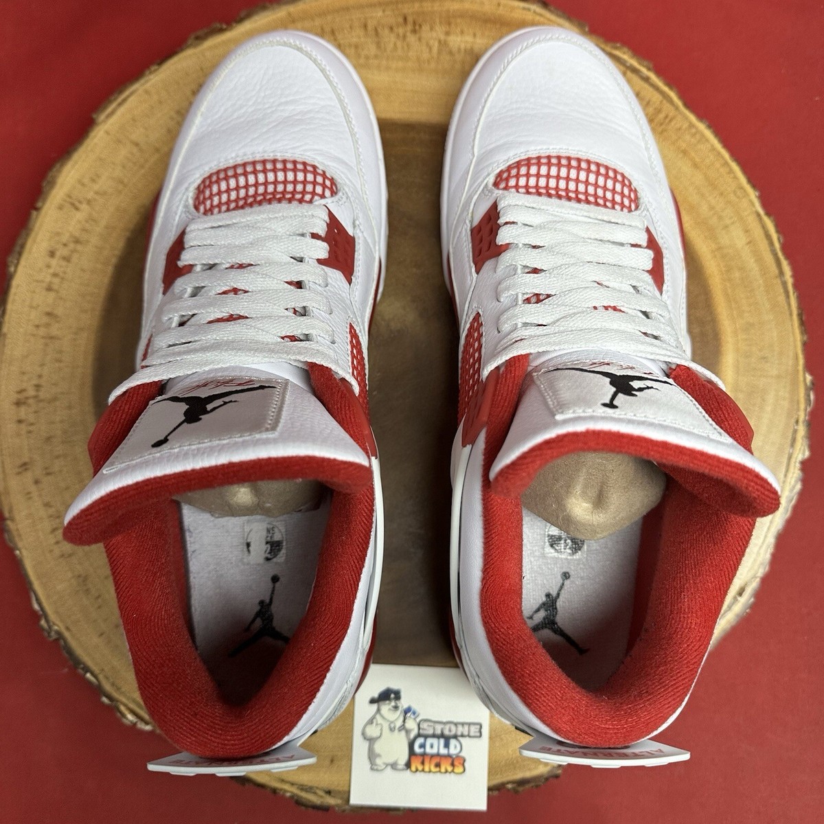 NIKE AIR JORDAN 4 RETRO ALTERNATE 89 IV Size 12 308497-106 Red