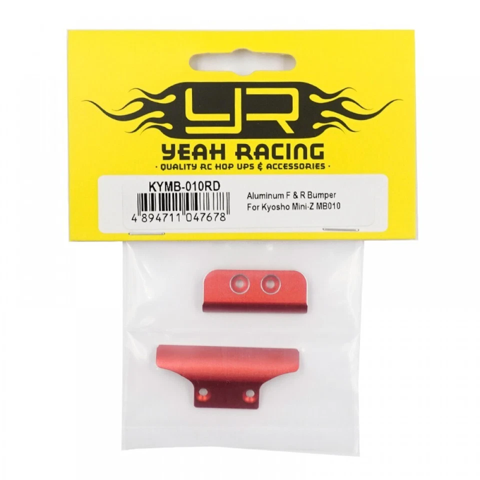 Yeah Racing KYMB-010RD Aluminum F & R Bumper Red for Kyosho Mini-Z MB010 - Image 4 of 4