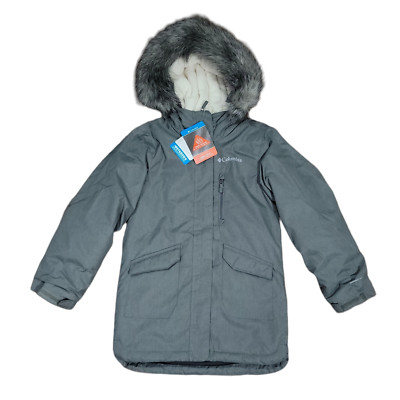 Columbia Kids Gray Thermal Jacket Suttle Mountain Long Sleeves Sz XS