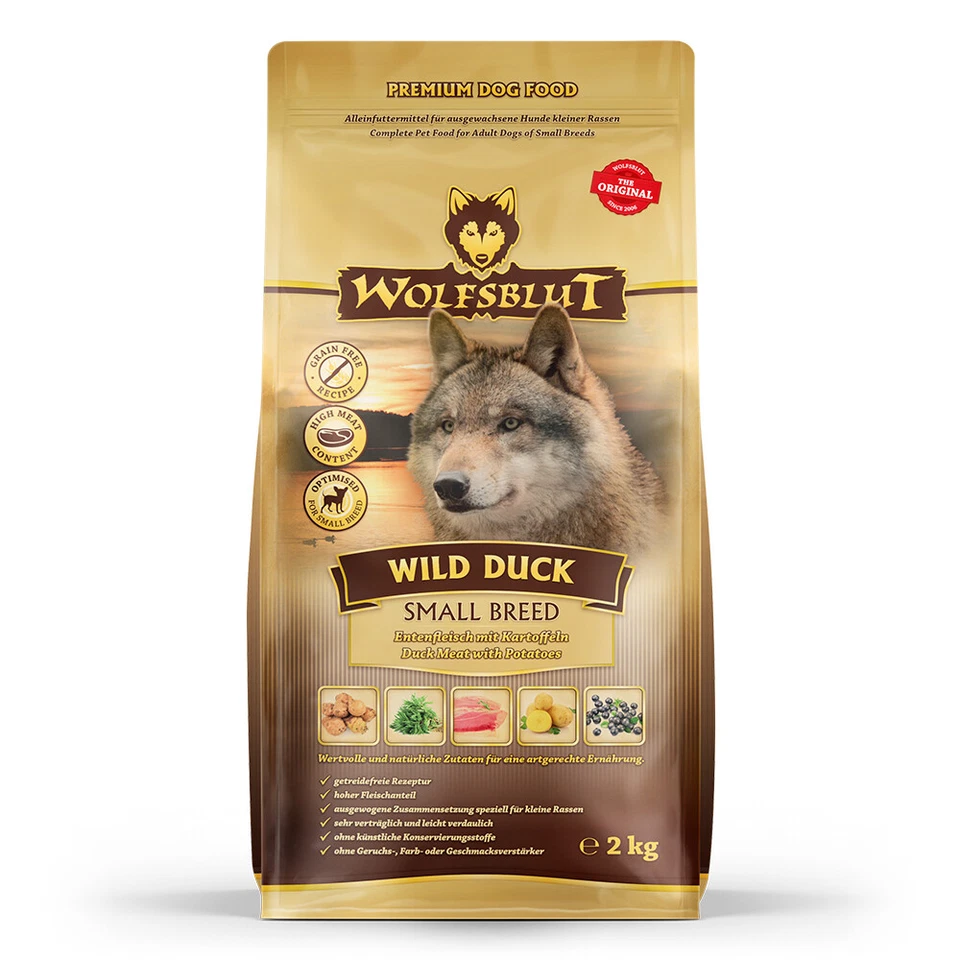 Wolfsblut - Wild Duck Small Breed - 2 kg - Hundefutter - Bild 2 von 4