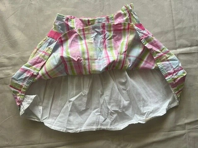 Falda trenzada Gymboree talla 8 niñas rosa a todo color con correa ajustable de cremallera Foto 2 de 4