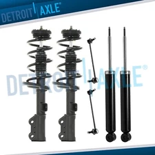 Front Struts w/Coil Spring Rear Shocks Sway Bars Kit for 2010-2016 Cadillac SRX