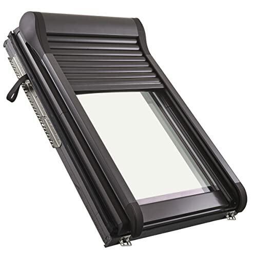 Roto TS537855 Außenrollladen, Rollladen mit Kurbel für Roto  