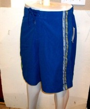 NEW Quiksilver swim trunks boardshorts board shorts solid royal blue M Medium