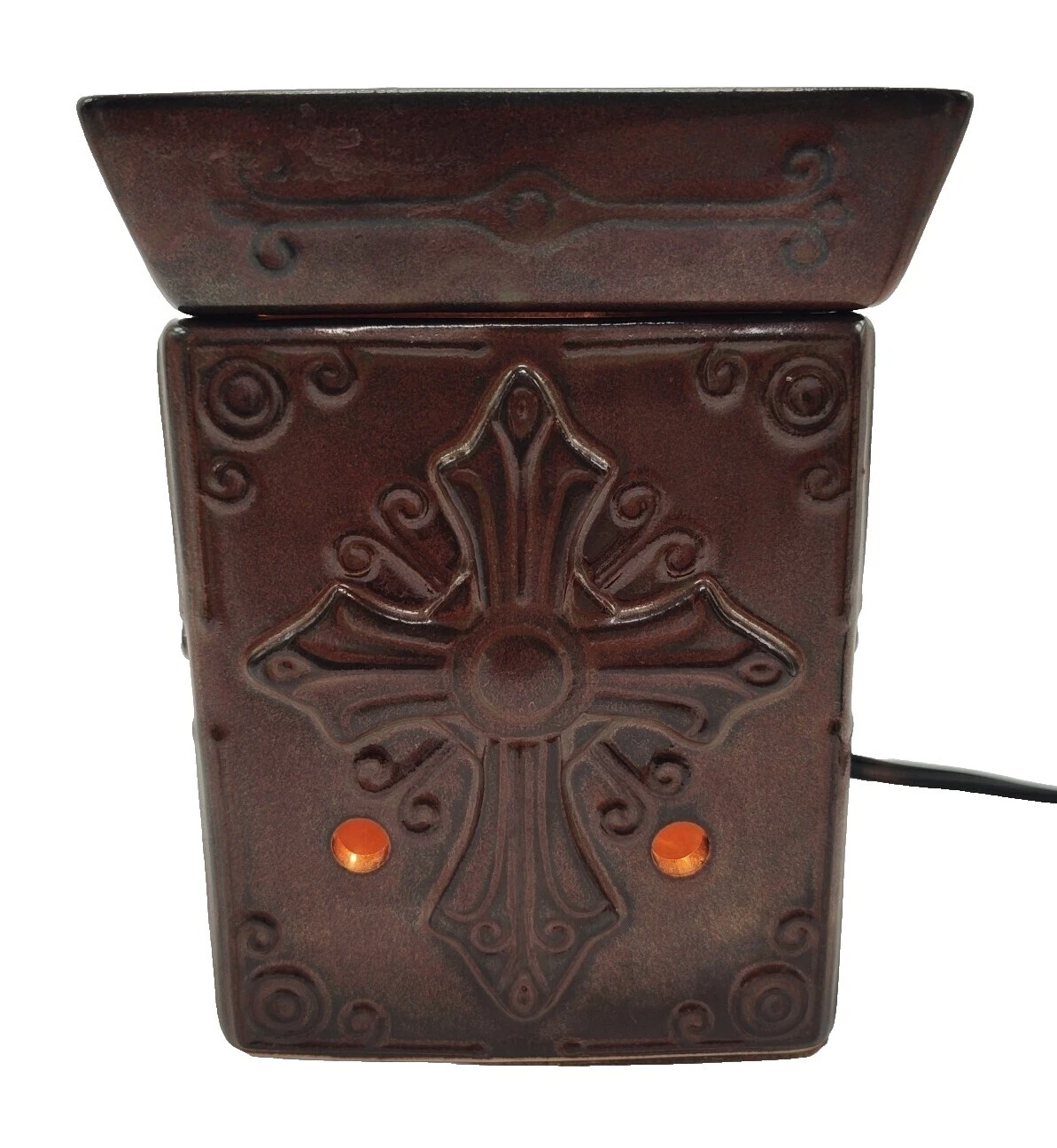 Candelabros Scentsy marrón y accesorios