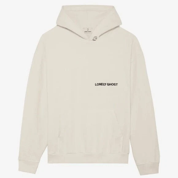 lonely ghost white hoodie