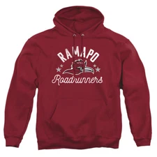 Ramapo College Adult Pullover Hoodie Roadrunners, Garnet, S-3XL