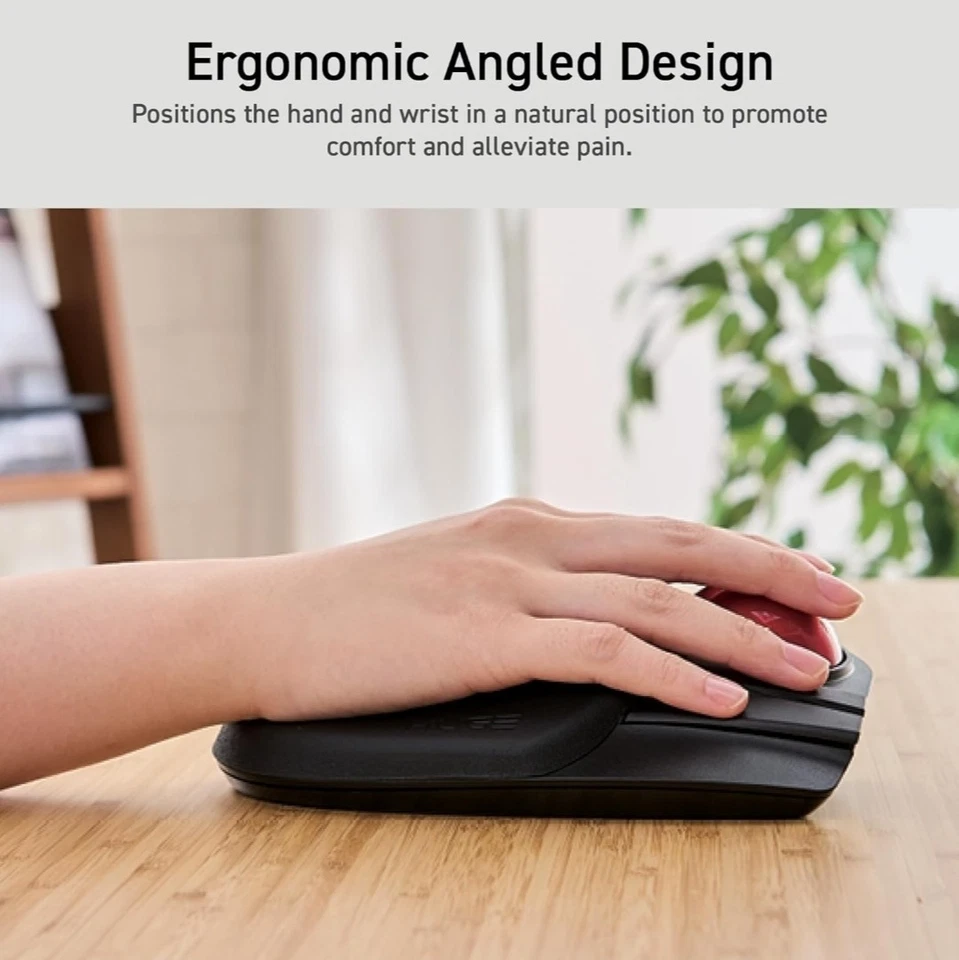 ELECOM HUGE Trackball, 2.4GHz Wireless USB, Index Finger Control, Customizable 8 - Image 2 of 4