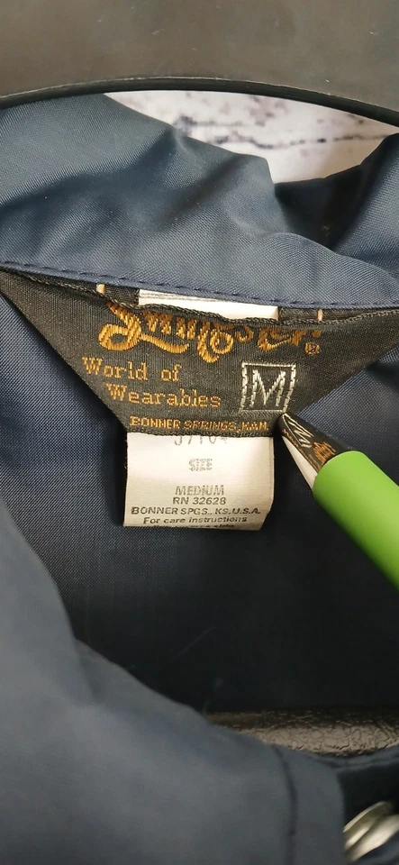 Ford Vintage Mechanic Jacket Adult Size, Blue, Full Zip, 60s/70s, Medium - Image 3 of 4