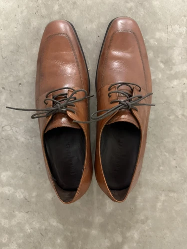 Scarpa uomo Nike Air Comfort taglia 11 in pelle marrone Cole Hann nuova con lacci