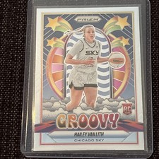 2025 Panini Prizm WNBA- Groovy #14 Hailey Van Lith RC- Chicago Sky 