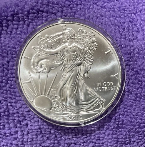 2015 American Eagle Silver Dollar / 1 oz .999 Silver / Uncirculated