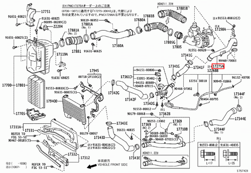 Genuine Toyota Hiace KDH203 KDH201 1KD 3.0 Diesel Turbo Charger Oulet Pipe - Picture 15 of 18