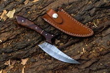 Custom Handforged Damascus Steel knife Full Tang, fixed blade, camping  + Sheath