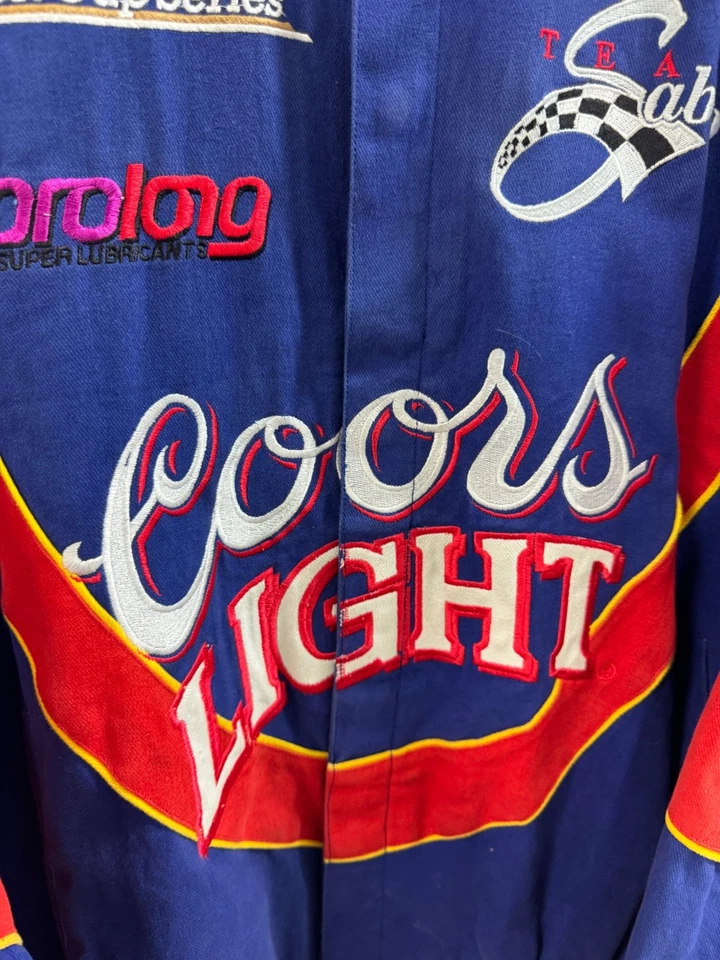 Chaqueta De Colección Nascar Coors Light Winston Cup Diseño JH Talla XL Foto 4 de 4