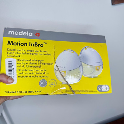 Medela Motion InBra Wearable Double Electric pump BPA Free 24mm