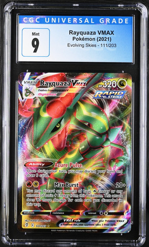 Rayquaza VMAX graded CGC 9 for sale on eBay