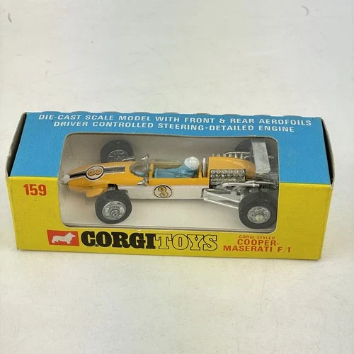 Vintage Boxed Corgi Toys 159 Corgi Styled Copper Maserati Formula 1