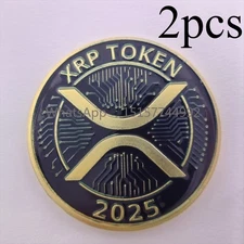 NEW 2 pcs XRP Black Coin Collectible-Limited Edition Perfect Crypto Enthusiasts