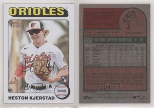 2024 Topps Heritage White Border Heston Kjerstad #327 Rookie RC