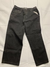 Karl Kani Black Denim Jeans W36 L34 Straight Leg Relaxed Fit Hong Kong Made