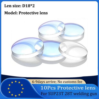 10Pcs Laser Protective Lens D18*2 For SUP23T/28T Laser Welding Machine